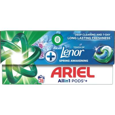 Ariel gelové kapsle Touch of Lenor Fresh Air 26 PD