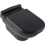 Villeroy & Boch Hommage - Висяща тоалетна, CeramicPlus, Pure Black 6661B0R7 (6661B0R7)