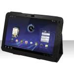Motorola Кожен Калъф за Motorola XOOM Черен + Протектор
