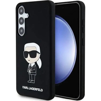 KARL LAGERFELD Кейс Karl Lagerfeld Silicone Ikonik за Samsung Galaxy S24, черен (KF001974-0)