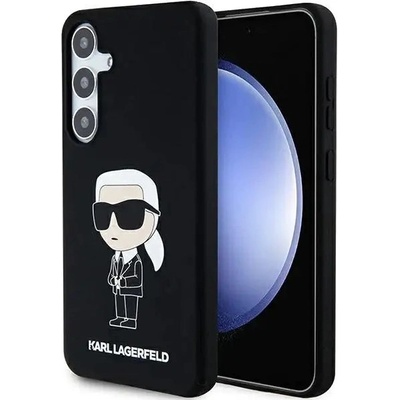 KARL LAGERFELD Кейс Karl Lagerfeld Silicone Ikonik за Samsung Galaxy S24, черен (KF001974-0)
