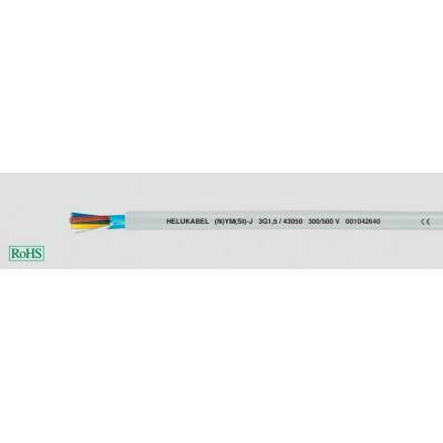 Helu 43054-1000 instalační kabel (N)YM(St)-J 3 G 2.5 mm² šedá 1000 m