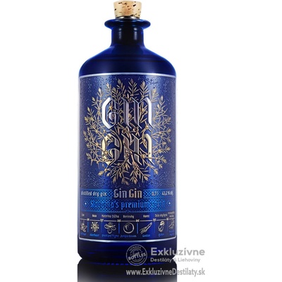 Gin Gin Slovakia 43,2% 0,7 l (čistá fľaša)