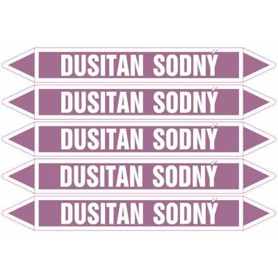 Grafiko | Dusitan sodný - dle ČSN 13 0072 - Materiál fólie s ochrannou laminací, Rozměr aršík 5ks šipka 350x52mm