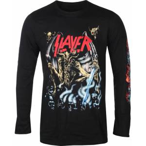 ROCK OFF Мъжка тениска с дълъг ръкав Slayer - Airbrush Demon - Черен - ROCK OFF - SLAYLST73MB