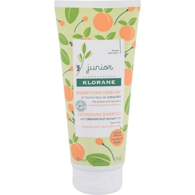 Klorane Junior Peach dětský vyživující šampon pro děti od 3 let 200 ml