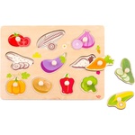 Tooky Toy Дървен Пъзел с дръжки Зеленчуци ty855