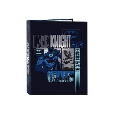 Batman Папка с пръстени Batman Legendary Морско син A4 26.5 x 33 x 4 cm