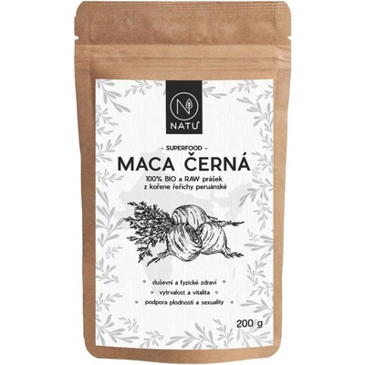 Natu Maca černá BIO prášek 200 g