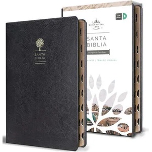 Biblia Reina Valera 1960 Letra Grande. Símil Piel Negro, Índice, Tama? o Manual / Spanish Bible Rvr 1960. Handy Size, Thumb Index, Large Print, Black L (ISBN: 9781644732168)