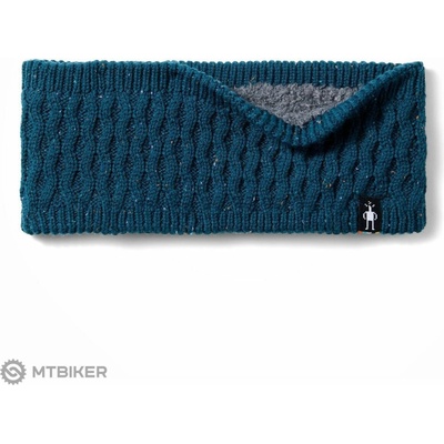 Smartwool Fleece Lined Headband Everyday twilight blue donegal