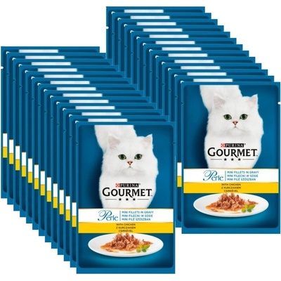 Purina Gourmet Perle Mini filety krmiva v omáčke s kuracím mäsom 26 x 85 g
