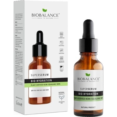BIOBALANCE Супер серум за лице и коса Bio Hydration, 30 ml