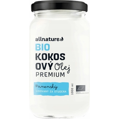 Organický panenský kokosový olej Allnature 1 l