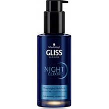 Schwarzkopf Gliss Night Elixir bezoplachový elixír na rozstrapkané končeky vlasov 100 ml