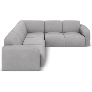 Micadoni Светлосив ъглов диван (променлив/L форма) Molino - Micadoni Home (MIC_COR_143_F1_MOLINO9)