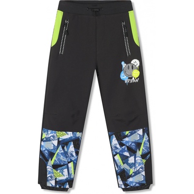 Kugo HK5052 chlapecké softshellové kalhoty zateplené černošedý pas černošedá
