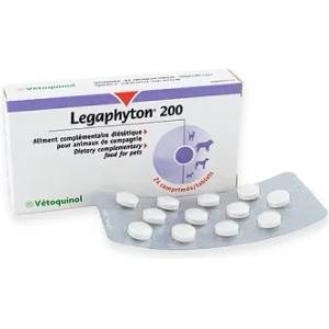 Vétoquinol - Legaphyton / легафитон / - xранителна добавка за кучета и котки, спомагаща за правилно функциониране на черния дроб 200 мг. / 24 табл