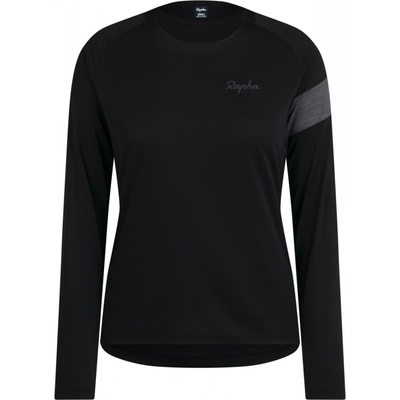 Rapha Women's Trail Long Sleeve Technical T-shirt Black/Grey