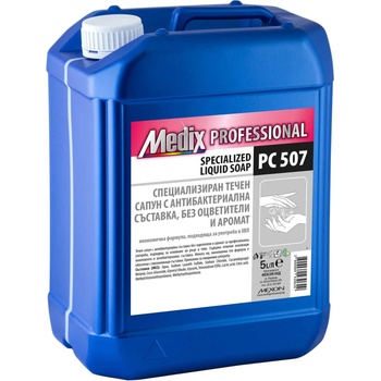 Medix Течен сапун PC507, антибактериален, без аромат, 5 L
