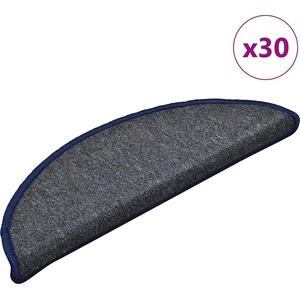 vidaXL Изтривалки за стълби, 30 бр. , 56x17x3 см, тъмносиви и сини, полукръгли (3365743)
