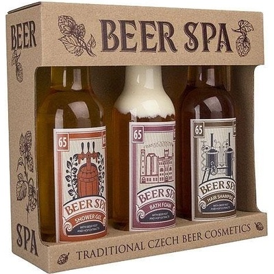 Beer Spa súprava – gél 200 ml šampón 200 ml a pena 200 ml