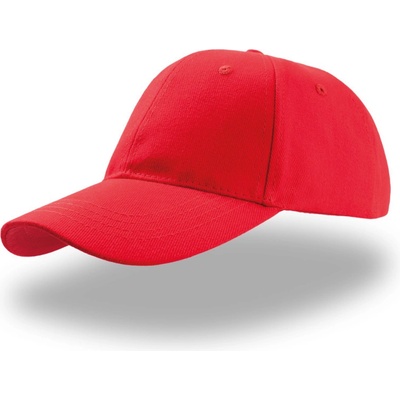 Atlantis Headwear Liberty Six z těžké bavlny 6 panelová COT33302000499-red Červená