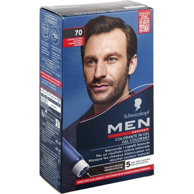 Schwarzkopf Men Perfect 70 barva na vlasy přírodní tmavě hnědá