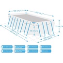 Intex Metal Frame 3 x 2 x 0,75 m 28272NP
