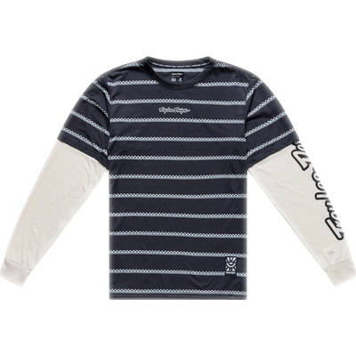 Troy Lee Designs TLD Skyline Fakie Ride LS Tee Stripe Carbon