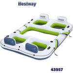 Bestway Остров надуваем плаващ 302x219 см, Bestway 43957 Hydro Force Breeze Bloc Island (43957)