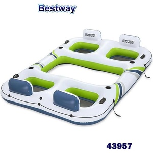 Bestway Остров надуваем плаващ 302x219 см, Bestway 43957 Hydro Force Breeze Bloc Island (43957)
