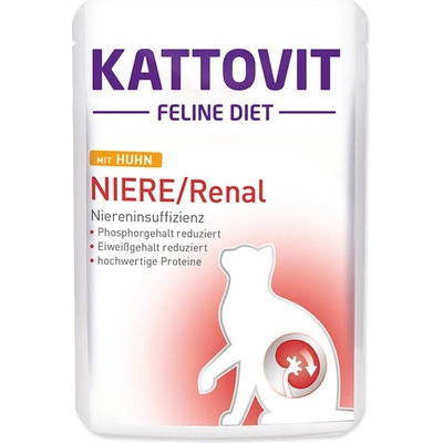 Kattovit Feline Diet Renal s kuřetem 85 g