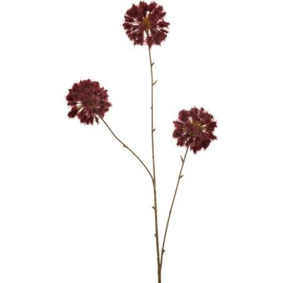 Umelá rastlina Dandelion Spray Burgundy 80 cm
