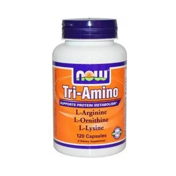 NOW Три-Амино - Tri-Amino Arginine, Ornitine, Lysine - 120 капсули - NOW FOODS, NF0152
