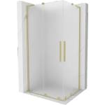 Mexen Velar L Duo плъзгаща се душ кабина 100 x 90 cm, матирано, четкавано златно - 871-100-090-02-33-55 (871-100-090-02-33-55)