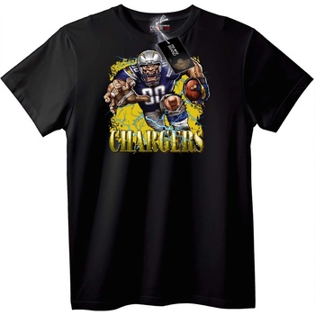 NOONEBRAND Тениска на Chargers футбол - 3XL, Black