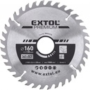 EXTOL PREMIUM pilový kotouč s SK plátky, 160x2,0x30mm, 36T, šířka SK plátků 2,8mm, SK