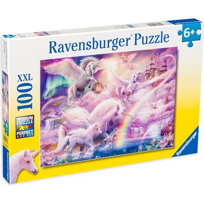 Ravensburger Пъзел Ravensburger от 100 XXL части - Пегас еднорог (12979)