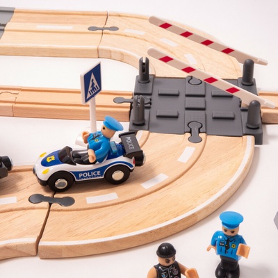 Aga4Kids Drevená vláčikodráha DS5644 30 dielov