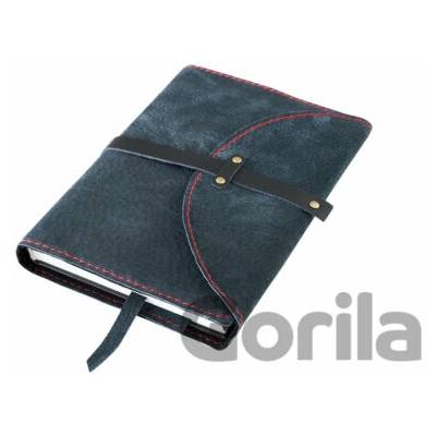 Macoli Hand Made Obal spona s nýty Černá semiš