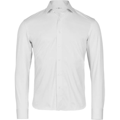 TEE JAYS tj4030 active / Мъжка еластична риза с дълъг ръкав - бяла l (18403000103)