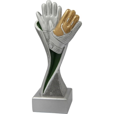 Plaketa fotbal-brankářské rukavice 17 cm