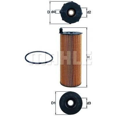 Olejový filter MAHLE ORIGINAL OX 196/1D1 (OX196/1D1)