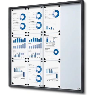 Jansen Display Interiérová vitrína 12 x A4 SLIM