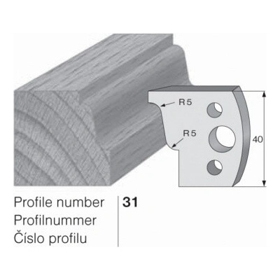 IGM profil 031 - pár omezovačů 40x4mm SP