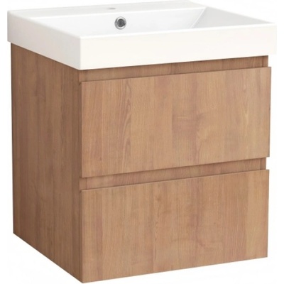 Inter ceramic МЕБЕЛ ЗА БАНЯ С УМИВАЛНИК bellini-60см 6039-60 ЦВ. ДЪРВЕСЕН (6039-60)