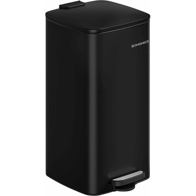 Songmics Odpadkový kôš, 30 l, čierny