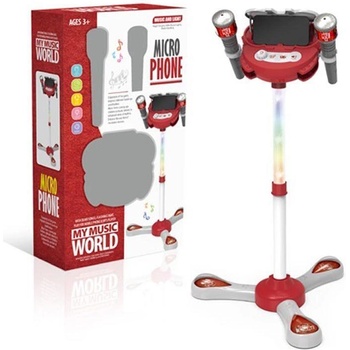 Караоке микрофони на стойка със звукови и светлинни ефекти 303