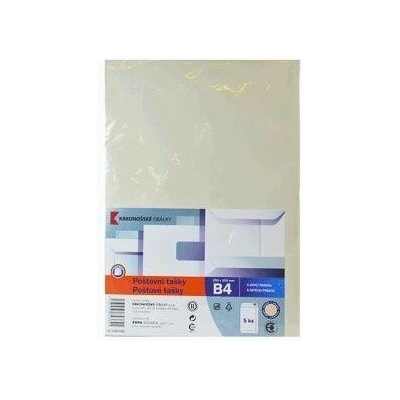 Obálka B4 bílá samolepící (A4) 5ks 250x353mm